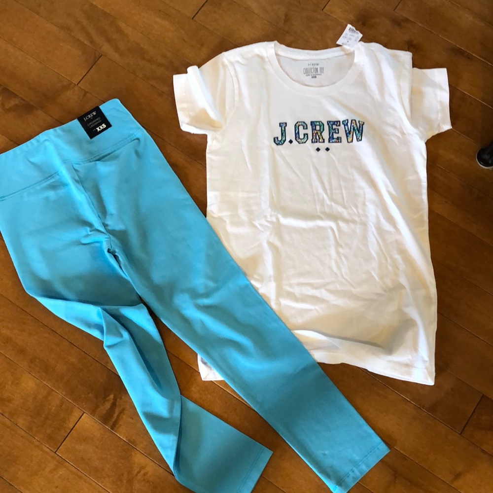 J. Crew set… T-shirt and leggings brand new